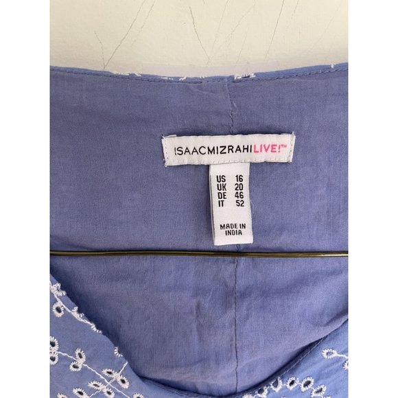 Isaac Mizrahi Live Eyelet Embroidered Dress Womens Size 16 - Picture 3 of 4